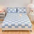 thumbnail image 1 of Yhmxh Room Decor- Bedding Comforter Sets Fitted Sheet Protective Cover For Bed Mattress Pocket Fitted Sheet Winter Warm Breathable Non Slip For Skin Care Bed Sheet Cotton Quilted Fitted Sheet, 1 of 6