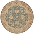 thumbnail image 1 of Safavieh Antiquities Collection AT849B Handmade Traditional Oriental Teal Blue and Taupe Wool Round Area Rug (6' Round), 1 of 3
