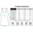 thumbnail image 2 of Débardeurs Racerback pour Femmes en Coton avec une Large Sangle Yoga Séance d'Entraînement Pack de 2, 2 of 7
