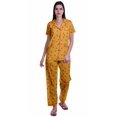 thumbnail image 1 of Moomaya Ensemble de Pyjama à Manches Courtes Imprimé pour Femmes Chemise de Nuit Boutonnée Imprimée, 1 of 6