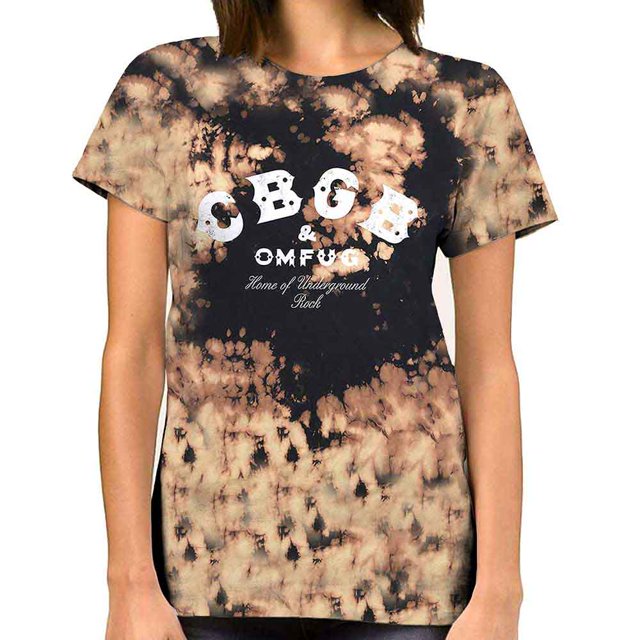 CBGB T-Shirt Unisexe Logo Classique (Collection Lavage)