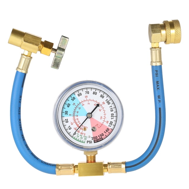 yeacher AC R134A Car Auto Air Conditioning Refrigerant Recharge Measuring Hose Gauge Kit 1/2