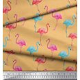 thumbnail image 3 of Soimoi Rayon Fabric Flamingo Bird Decor Fabric Printed Yard 42 Inch Wide, 3 of 3