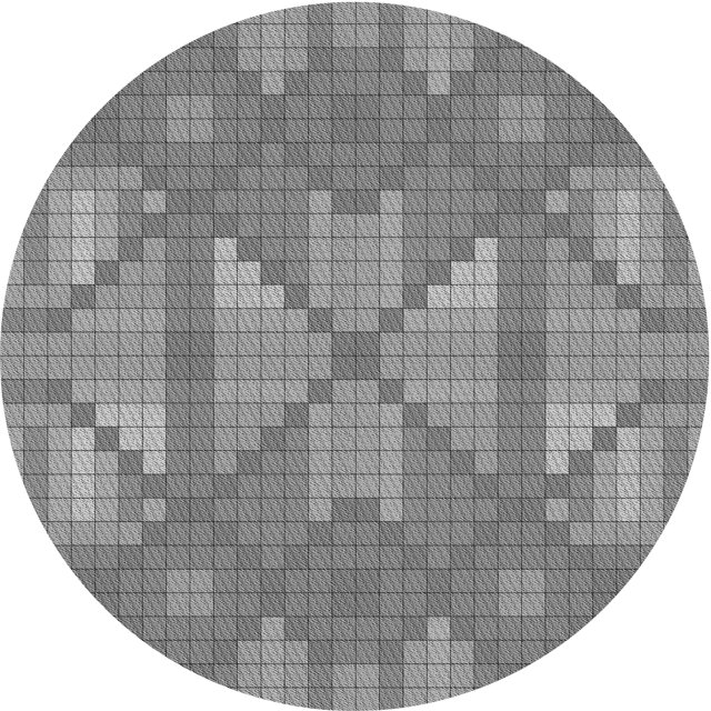 Ahgly Company Tapis d'Intérieur Lavables en Machine, Ronds, Transitionnels, Gris Foncé, 5' Ronds