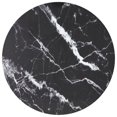 thumbnail image 1 of vidaXL Table Top Black Ø40x0.8 cm Tempered Glass with Marble Design, 1 of 3