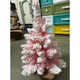 thumbnail image 4 of HOZADOIE Pink Mini Jewelry Home Decor Pointed Snow Spray Mini Christmas Tree 30cm Christmas Snowflake Desktop Window Decoration, 4 of 6