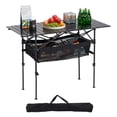 thumbnail image 1 of VEVOR Folding Portable Camping Table Aluminum Outdoor Picnic Roll up Table Storage Bag, 1 of 9