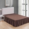 thumbnail image 1 of MesaSe Sheets & Beyond Solid Microfiber 14” Bed Skirt  Queen  White, 1 of 5