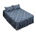 thumbnail image 2 of Ensemble Jupe de Lit Design à Volants Tissu Polyester Protection contre la Poussière Entretien Facile pour Déco de Chambre, 2 of 9