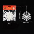 thumbnail image 1 of Pendentif Flocon de Neige Blanc en Plastique, 1 of 5