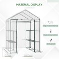 thumbnail image 4 of Outsunny Portable Walk-in Flower Greenhouse, 4 of 10
