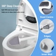 thumbnail image 1 of Flat Silicone Toilet Brush Bathroom Accessory Set Ventilated Toilet Brush Fast Drying And Odorless Toilet Cleaning Tool For Bathroom & WC Assembly. Grease Remover Kitchen Stainless Steel Scalp Brush, 1 of 3