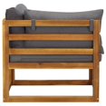 thumbnail image 3 of vidaXL Sectional Corner Sofas 2 pcs with Cushions Dark Grey, 3 of 5