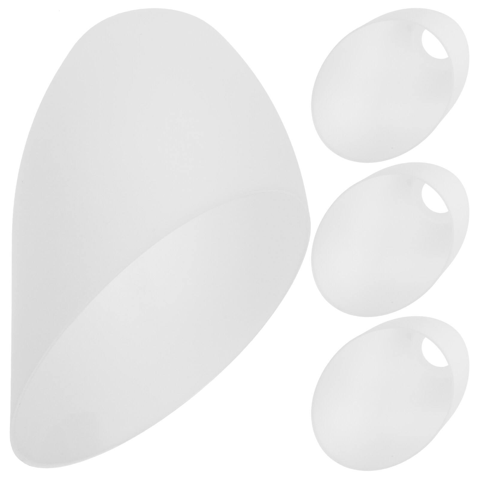 MIANGASTORE 4Pcs Simple Plastic Lampshade Chandelier Lamp Shade for Home White