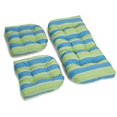 thumbnail image 1 of U-Shaped Spun Polyester Tufted Settee Cushion Set (Set of 3), 1 of 1