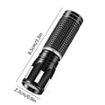 thumbnail image 3 of Czzoypi Rechargeable LED Flashlight, Type C Fast Charging Bright Portable Hand Light, Powerful Mini Flashlight for Camping Hiking Emergency Outdoor, Black, 3 of 6