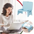 thumbnail image 4 of Folding Laptop Desk under $5! CQCYD Portable Folding Table, Multifunctional Laptop Desk, Bed Tray for Apartment Dormitory, Adjustable Height Study Table, Compact Space Saving Design, 4 of 5