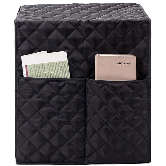 Coffee Machine Cover Black Cotton Cloth Coffee Maker Waterproof Dust Cover with Storage Bag Machine Washable Coffee Maker Protector for Kitchen Shop