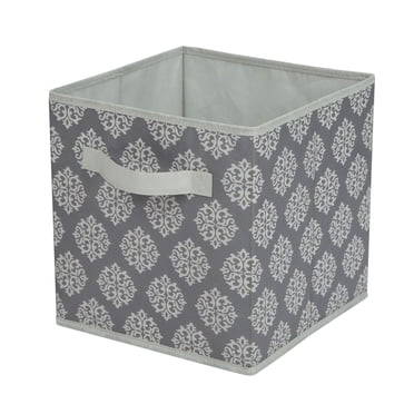 Mainstays Storage Cube Adult Fabric Basket Bin - Foldable, Great for Nursery, Playroom, Closet, Home Organization