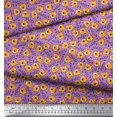 thumbnail image 3 of Soimoi Satin Silk Fabric Text & Tiger Face Cartoon Decor Fabric Printed Yard 42 Inch Wide, 3 of 3