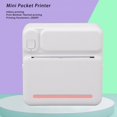 thumbnail image 4 of CHUANK Mini Thermal Sticker Printer  Portable Inkless Bluetooth APP Printer for Kids  DIY Study Notes  Pictures  Receipts  Pink Color  Compact Design for Easy Use, 4 of 9