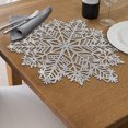thumbnail image 2 of Set De Table Flocon De Neige Découpé En Pvc (Argent) - Lot De 12, 2 of 4