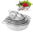 thumbnail image 3 of Staron Heavy Duty Stainless Steel Colander, Colander for Kitchen, 19.5cm Stainless Steel Mesh Strainer with Handle, Strainers for Kitchen, 3 of 4