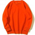 thumbnail image 1 of Viluyesy Chandail Ras du Cou pour Hommes à Manches Longues pour Hommes Extensible Doux Léger Chandail à Enfiler Décontracté Plein Air Mode Chandail de Base Orange P, 1 of 3