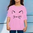 thumbnail image 2 of TIEVOSA Garçons Filles Automne Manches Longues T-Shirt à Imprimés de Chat Dessin Animé Hauts 3-12 Ans, 2 of 4