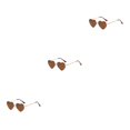 thumbnail image 3 of maskred PVC Heart-Shaped Glasses Non-Slide Silicone Nose Pads And Mulitple Colours For Chic Look Gold Metal Leopard tea 3Set, 3 of 6