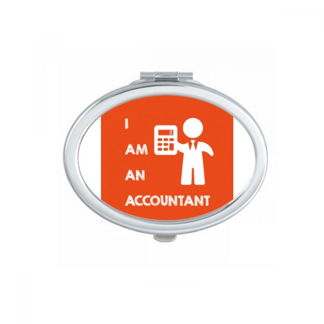 Calculator Accounting Data Job Mirror Portable Fold Hand Makeup Double Side Glasses