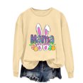 thumbnail image 3 of EGNMCR Easter T-Shirt Imprimé pour Femmes T-Shirts Graphiques pour Femmes T-Shirts pour Femmes T-Shirt à Col Rond pour Femmes Haut à Manches Longues Imprimé Easter Chandails T-Shirt pour Femmes, 3 of 4