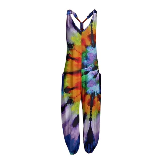MAWCLOS Combinaison à Col en V à Imprimé Floral pour Femme, Violet, 1
