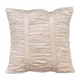 thumbnail image 1 of Pillow Covers, Decorative Pillow Covers, Ivory 20x20 inch (50x50 cm) Gathered Fabric Pattern Decorative Pillow Covers, Solid Color Throw Pillow Covers, Modern - Soft Ivory Beauty, 1 of 2