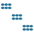 thumbnail image 1 of relayinert 6pcs/set Waterproof Place Mats Easy Wash Durable Elegant Non-Slide For Home And Restaurant Plastic Non- Slide Place Mat blue 45*32.5cm 3Set, 1 of 6