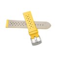 thumbnail image 4 of Extra Long (XL) 20mm GT Rally Perforated Leather Watch Strap Band, Stainless Steel Buckle, 4 of 7