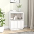 thumbnail image 1 of vidaXL Sideboard White 60x34x75 cm Solid Wood Pine, 1 of 5