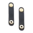 thumbnail image 3 of TISHITA 2 pcs shoulder bag strap with button handmade strap clutch bag handle strap anti Black, 3 of 7