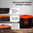 thumbnail image 4 of Nova Products 2 Gallons (8L) Battery Collection Bin - Eco-Friendly Battery Disposal Container for Safe Storage and Household/Commercial Use - (Made in Canada), 4 of 6