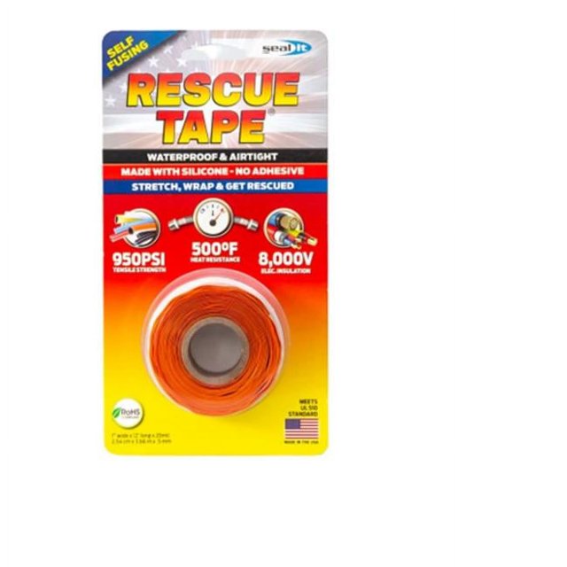 Seal It Services 198961 Rescue Tape, Orange - 1 in. x 12 ft.