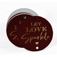 thumbnail image 2 of Inkdotpot Real Gold Foil Let Love Sparkle Wedding Tags Favor Hang Paper Tags 50 Pieces, 2 of 6