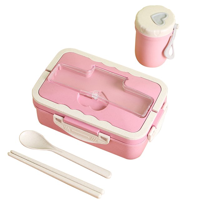 EGNMCR Portable Lunch Box With Lid And Cup Lunch Box Lunch Box Food Storage Container With Lid Leakproof Food Preparation Container For Storage Home Office lunch boxes