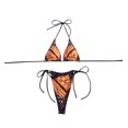 thumbnail image 4 of Birdeem Womens Bikini Printed High-Waisted Swimsuit Bikini Two-Piece Split Swimsuit Set, 4 of 7