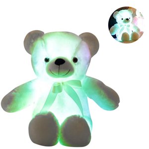 LED ours en peluche, peluche jouet, coloré, jouets lumineux pour enfants et adultes, cadeau d'anniversaire