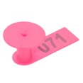 thumbnail image 3 of Ear Tag Label, Frost-resistant Numbered Ear Tag, Cold-resistant Livestock Accessory For Sheep Breeding Stocks Livestock Meat Quarantine Rose Pink, 3 of 8