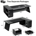 thumbnail image 5 of Tribesigns L-Shaped Executive Desk, 78" Modern Office Desk with Drawers and Lateral File Cabinet, 5 of 5