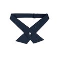 thumbnail image 1 of INSPIRE CHIC Unisex School Uniform Solid Adjustable Button Criss-Cross Bow Tie Dark Blue One Size, 1 of 6