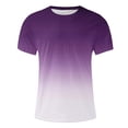 thumbnail image 4 of Qertyioot Économies de Mode T-shirt à Manches Courtes Imprimé pour Hommes Col Rond Mode Décontractée Manches Courtes, 4 of 5