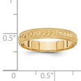 thumbnail image 3 of 14K Yellow Gold 3mm Design Etched Wedding Band, 3 of 3