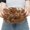 thumbnail image 3 of Mode Désordonné Extensions de Pain de Cheveux Scrunchies Morceaux de Cheveux Donut Updo Queue de Cheval pour les Femmes, 3 of 6